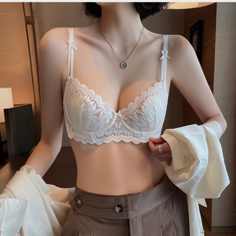 Slim Fit French Lace Support Bra