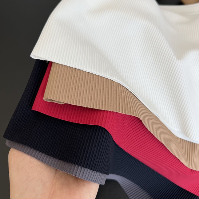 Everyday Wear Ice Silk Wide Shoulder Top -Khaki