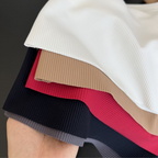 Everyday Wear Ice Silk Wide Shoulder Top -Khaki