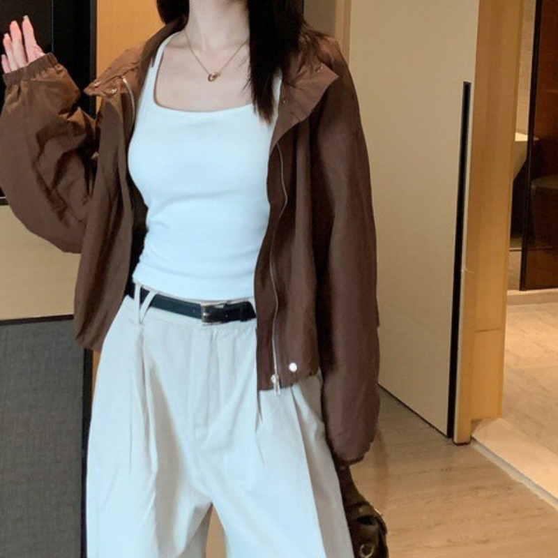 Back Cross Strap Summer Top - Light blue