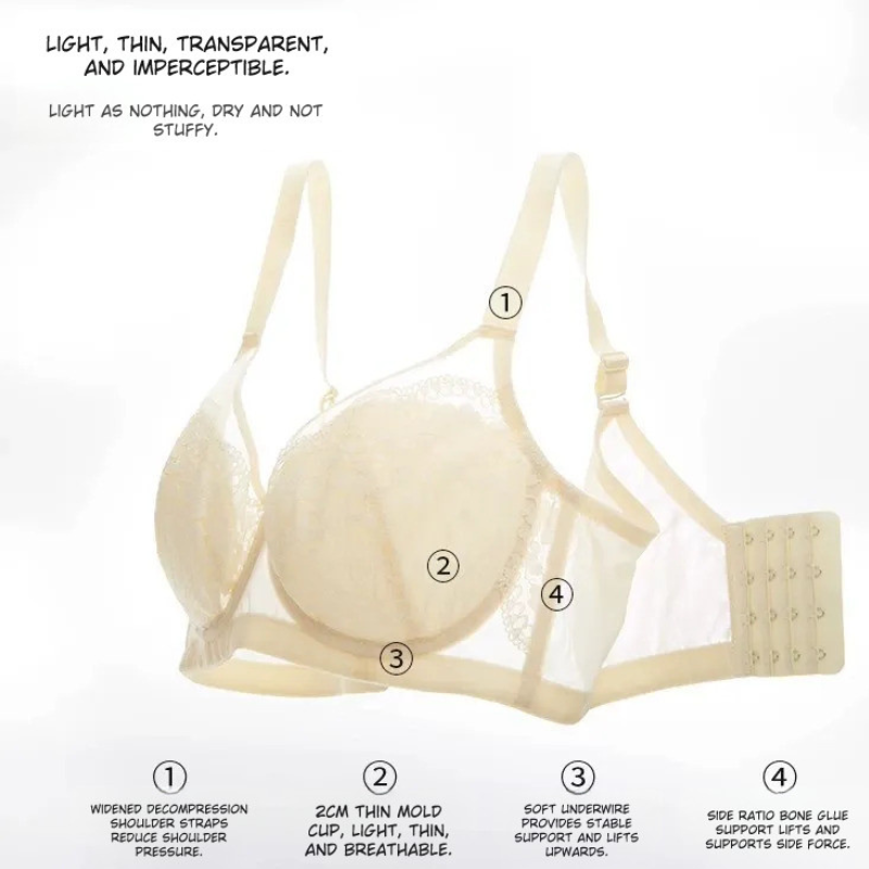 French Full Cup Anti Sagging Bra