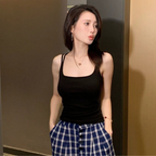 Back Cross Strap Summer Top - Black