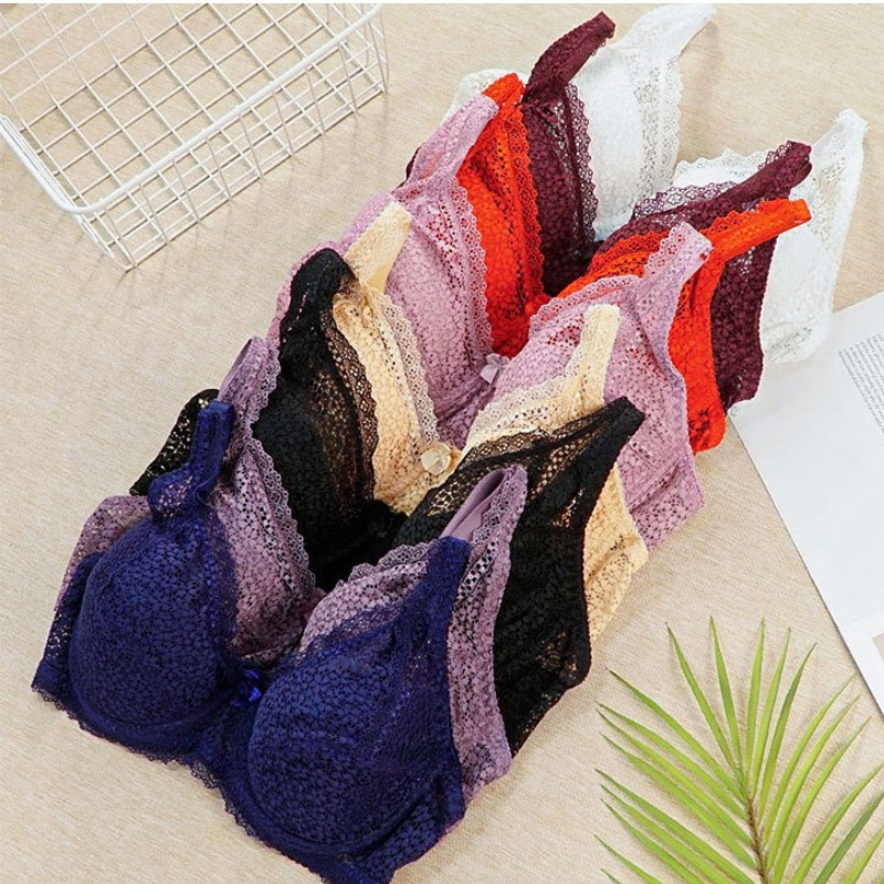 Cross-Border Comfortable Lace Thin Cup Bra