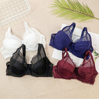 Cross-Border Comfortable Lace Thin Cup Bra