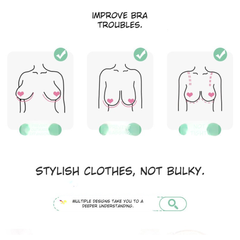 Adjustable No-Rim Tie Strap Comfort Bra
