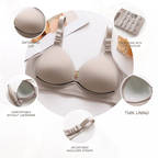 Adjustable No-Rim Tie Strap Comfort Bra
