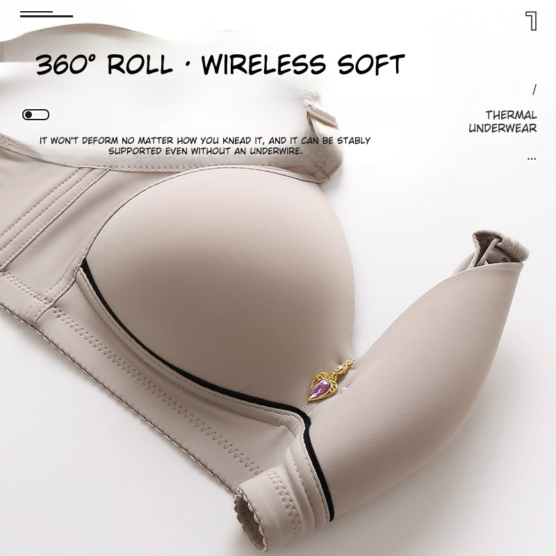 Adjustable No-Rim Tie Strap Comfort Bra