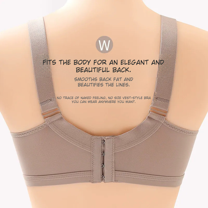 Glossy Embroidered No-Rim Bra
