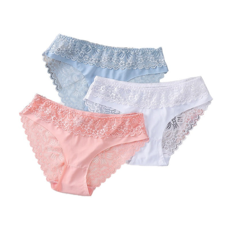 Lightweight Stretchy Lace Panty (Set of 03)