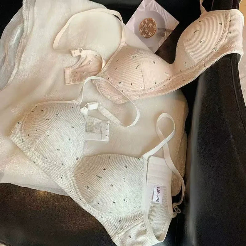 Floral Print Push-Up Bra