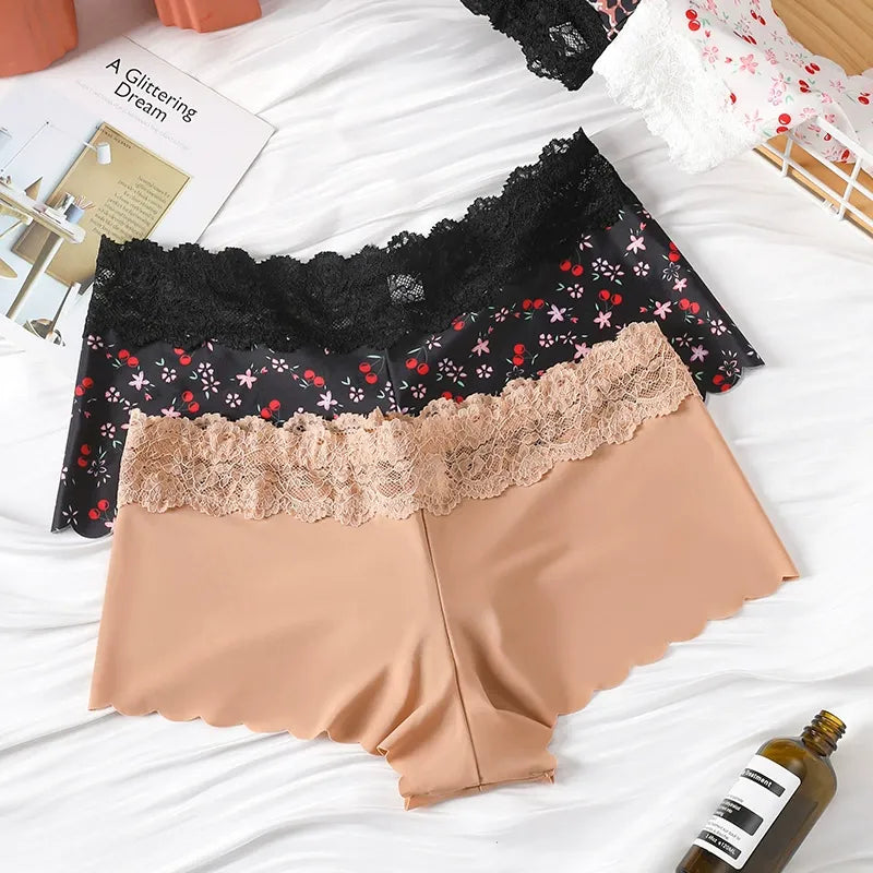 Floral Printed Stretchy Hip-Lifting Panty ( Set of 03 )