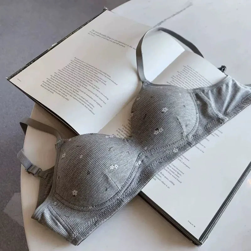 Floral Print Push-Up Bra