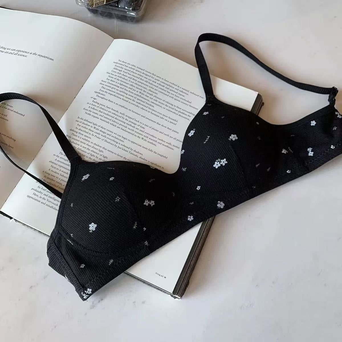 Floral Print Push-Up Bra