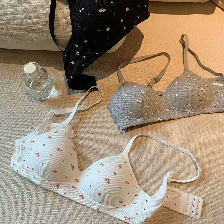 Floral Print Push-Up Bra
