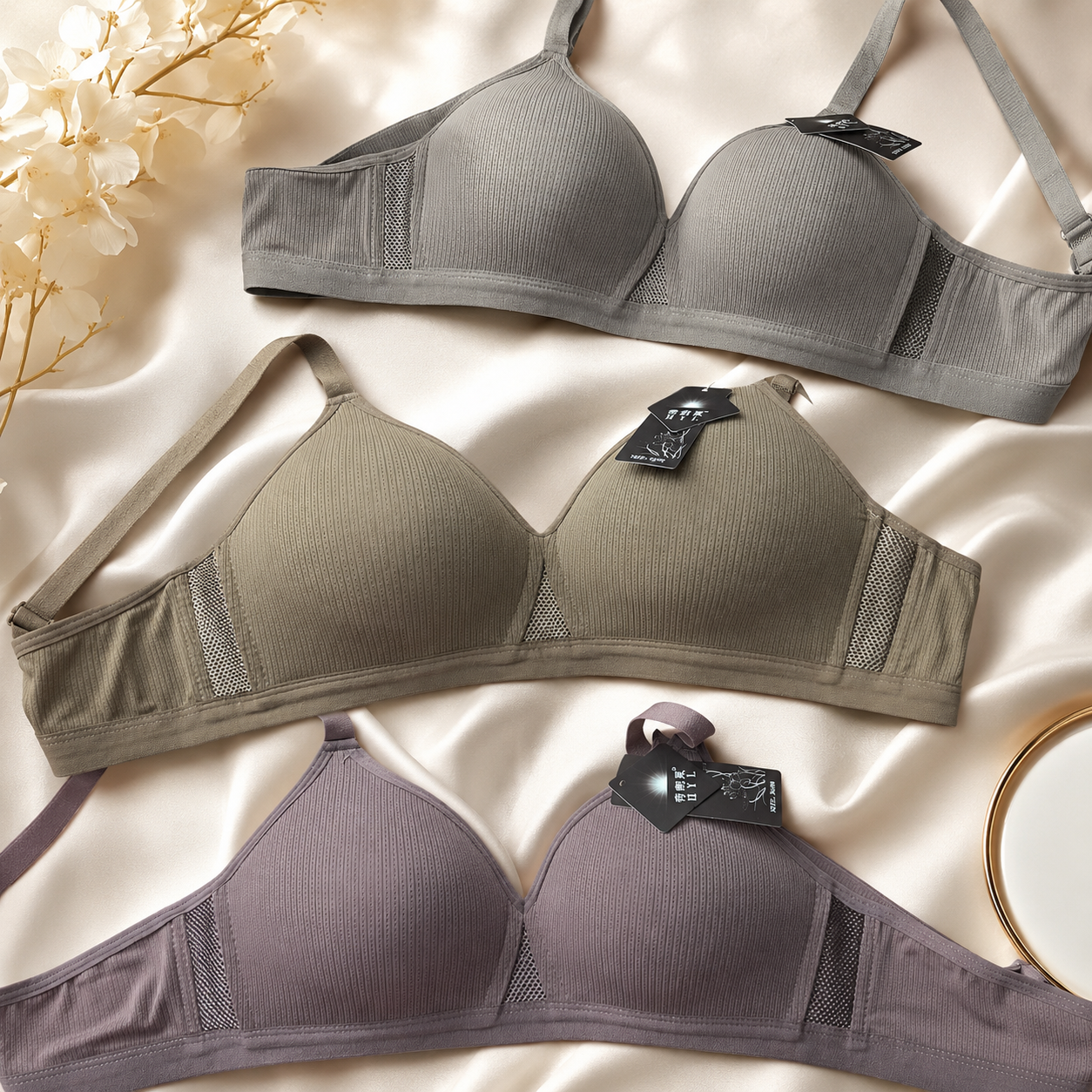 PureComfort Mesh Support Bra ( Set of 3 ) - Image 2