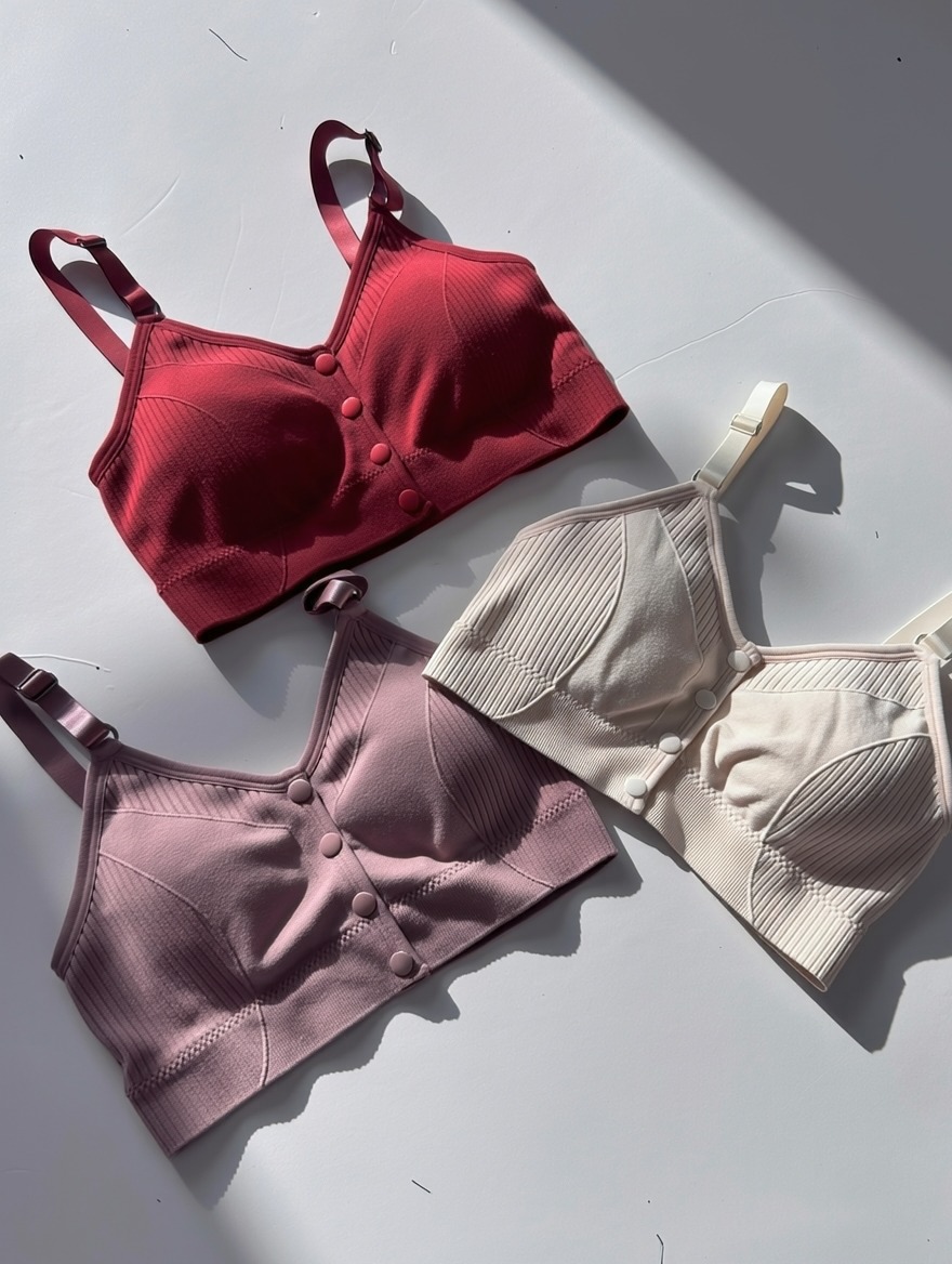 Ultra Soft Ribbed Bra ( Set of 3 )